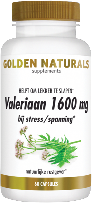 Golden Naturals Valeriaan 1600mg 60ca