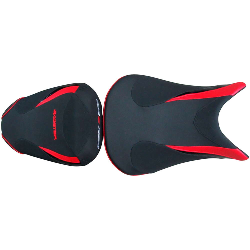 Bagster - Selle Ready Luxe série spéciale Suzuki GSX-S 1000 (2015-2020) Noir / Rouge / Noir Brillant