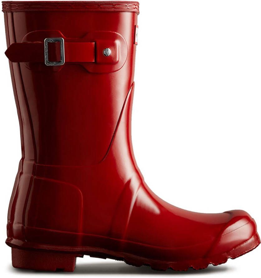 Hunter Women's Original Short Gloss Wellington Boots Military Red