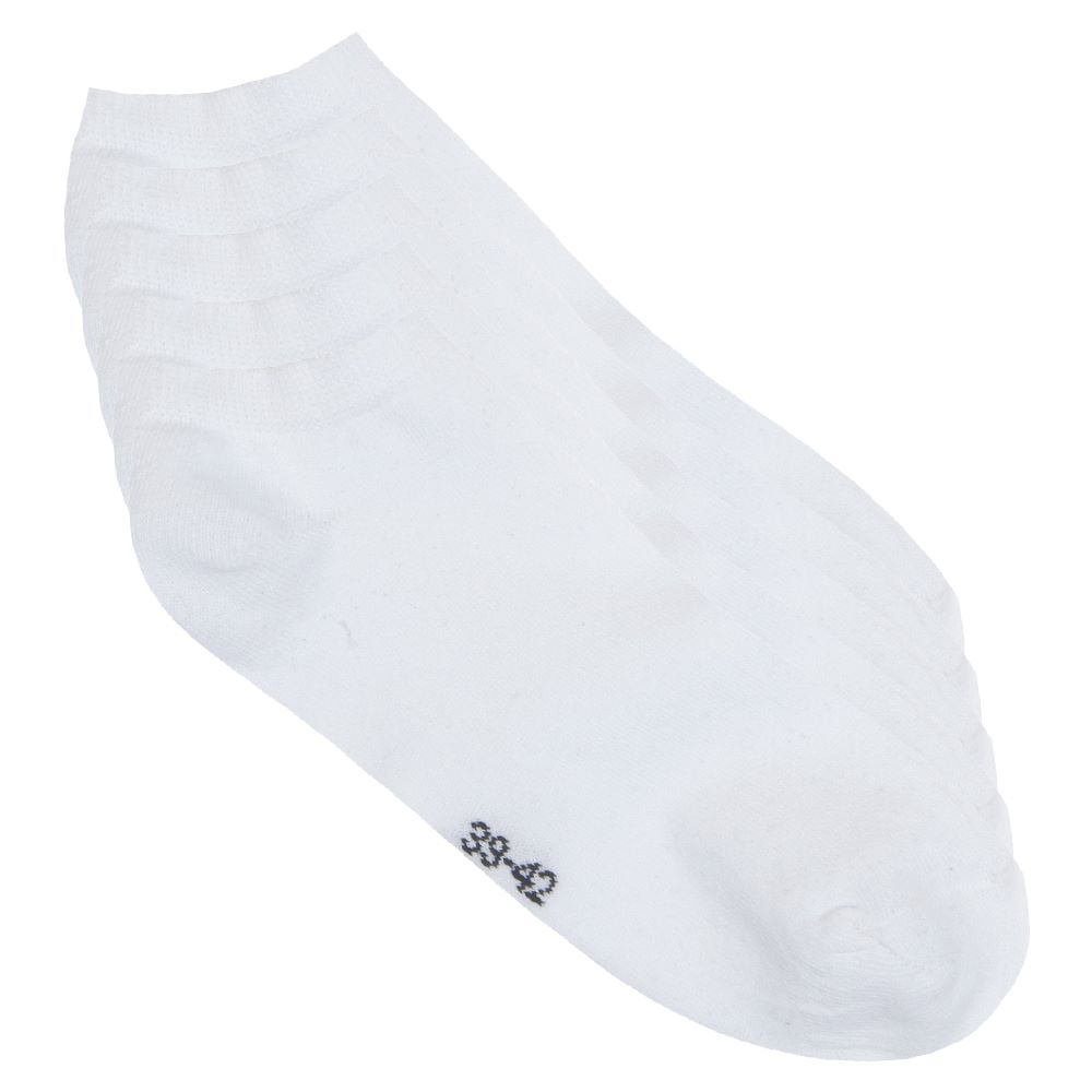Dames sneakersokken  5-Pack Wit kopen? Goed en goedkoop