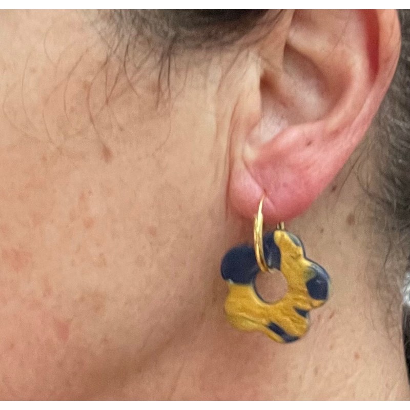 Boucles d'oreille créole artisanat