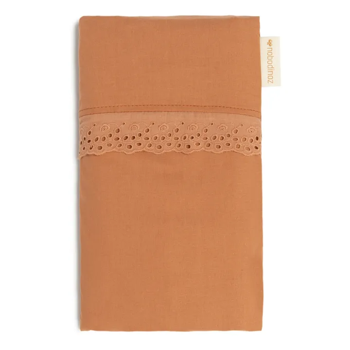Nobodinoz Parure de lit Vera en coton bio | Terracotta
