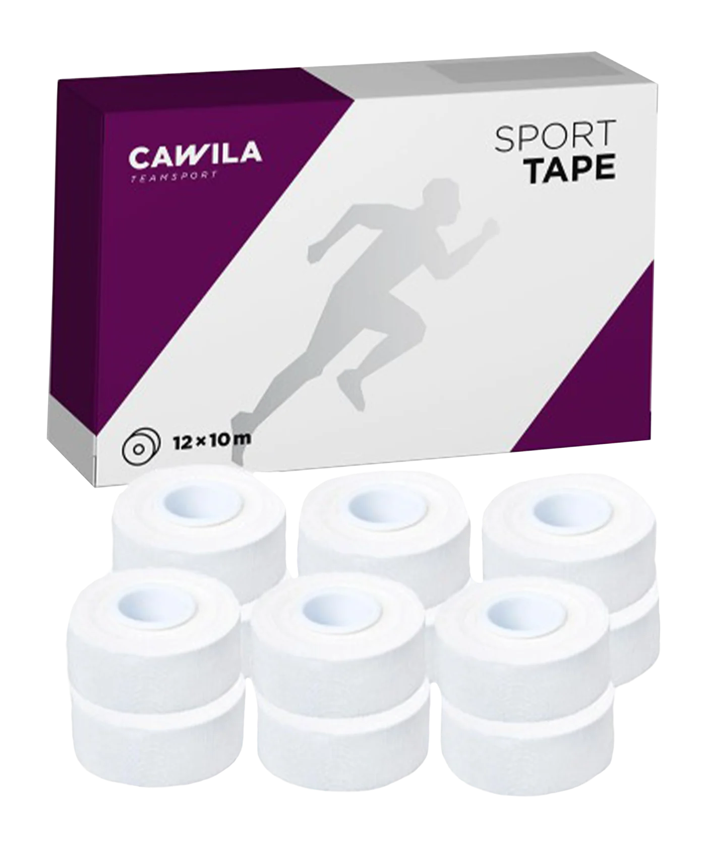 Cawila Sporttape PREMIUM 2,5cm x10m 12er Set Weiss