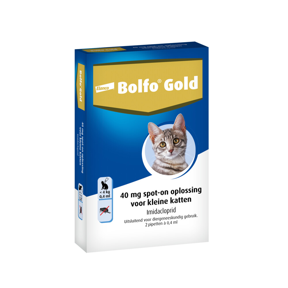 Bolfo Gold Anti Vlooiendruppels Kat Vanaf 1 kg 2 pipetten
