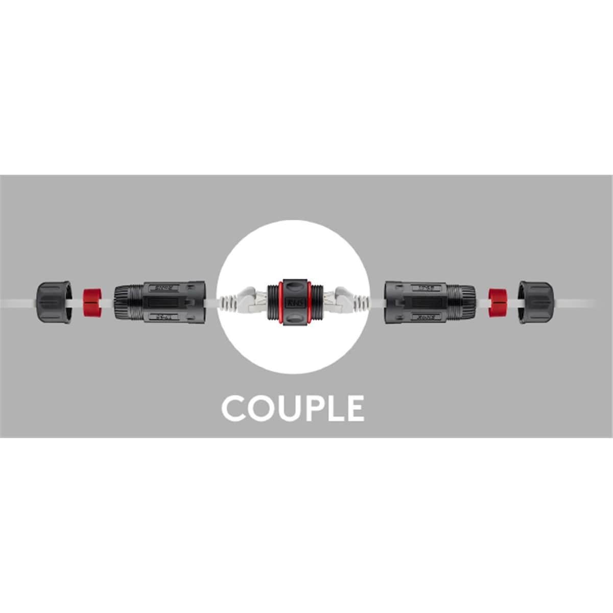 RJ45-modulkoppling/anslutning för utomhusbruk (IP68), CAT 6