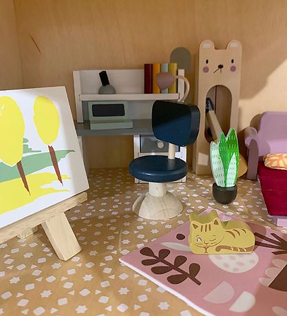 Tender Leaf Holzspielzeug - Puppenhausmöbel - Arbeitszimmer