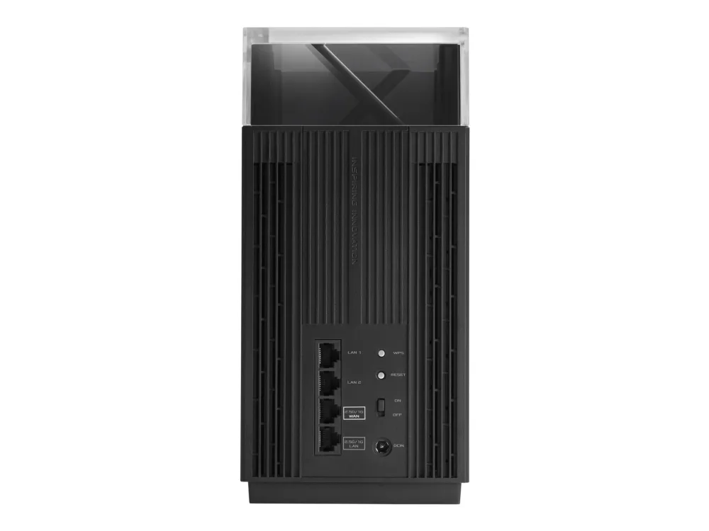ASUS ZenWiFi Pro XT12 - Wi-Fi-system - (2 routere) - op til 6000 sq.ft - mesh 1GbE, 2.5GbE - Wi-Fi 6 - Tri-Band