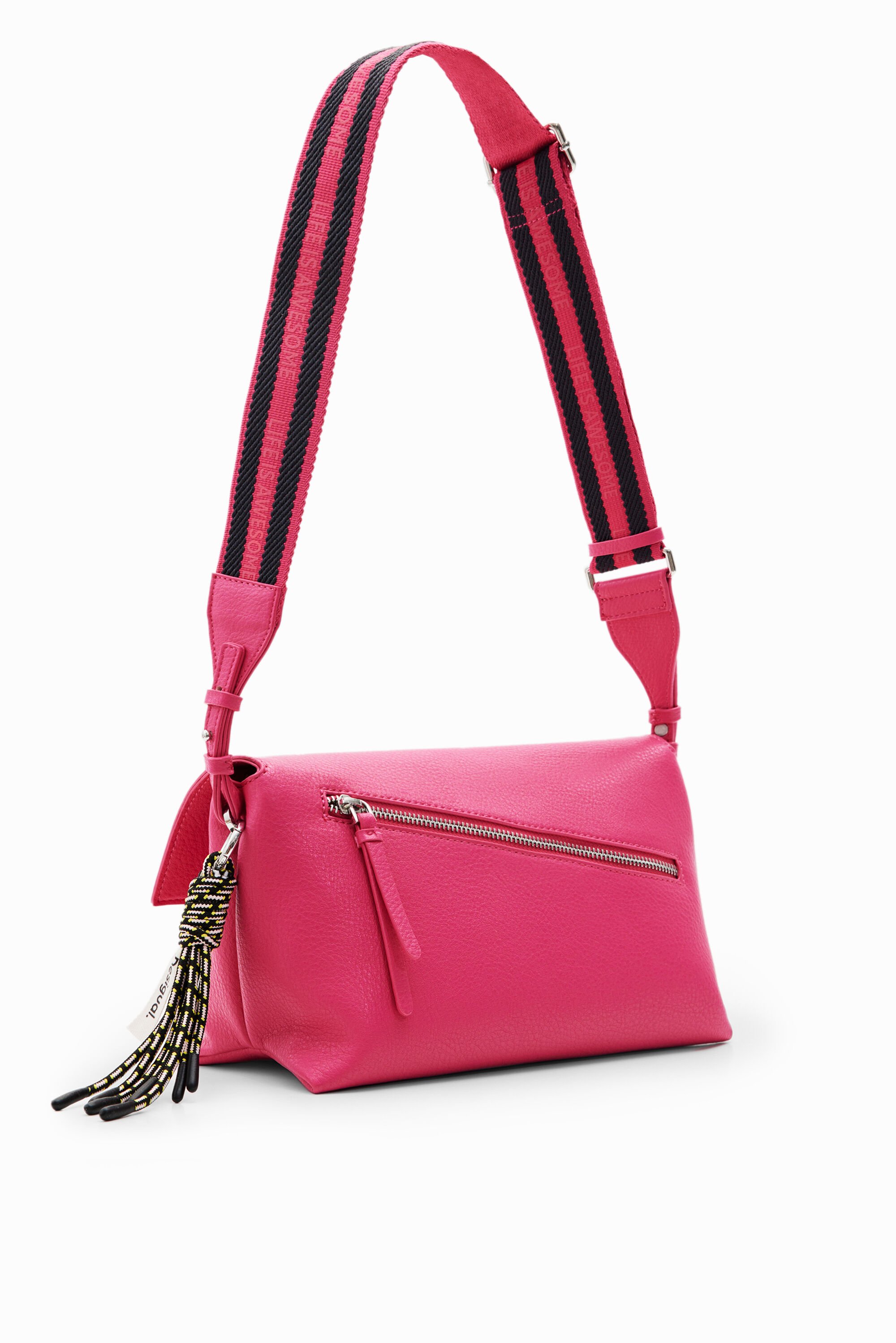 Sac à bandoulière moyen demi-logo