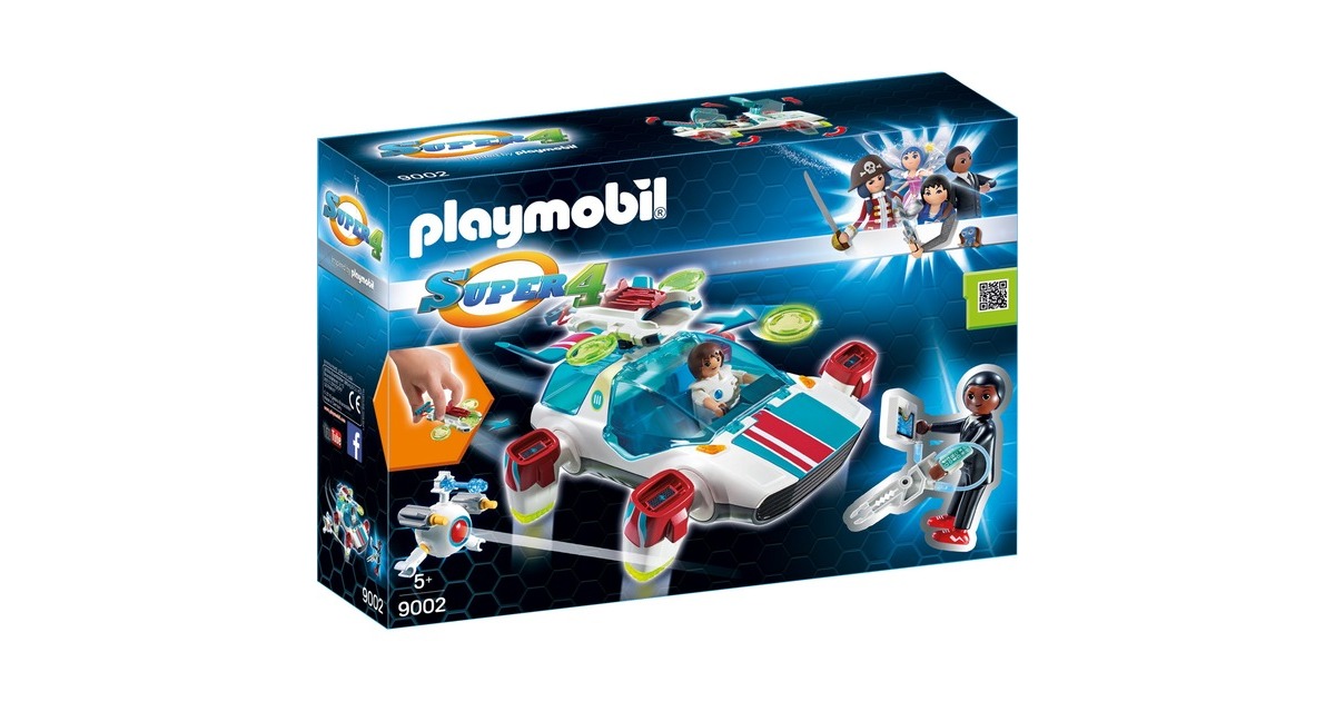 PLAYMOBILSuper 4 - FulguriX met Gene Constructiespeelgoed  (9002)