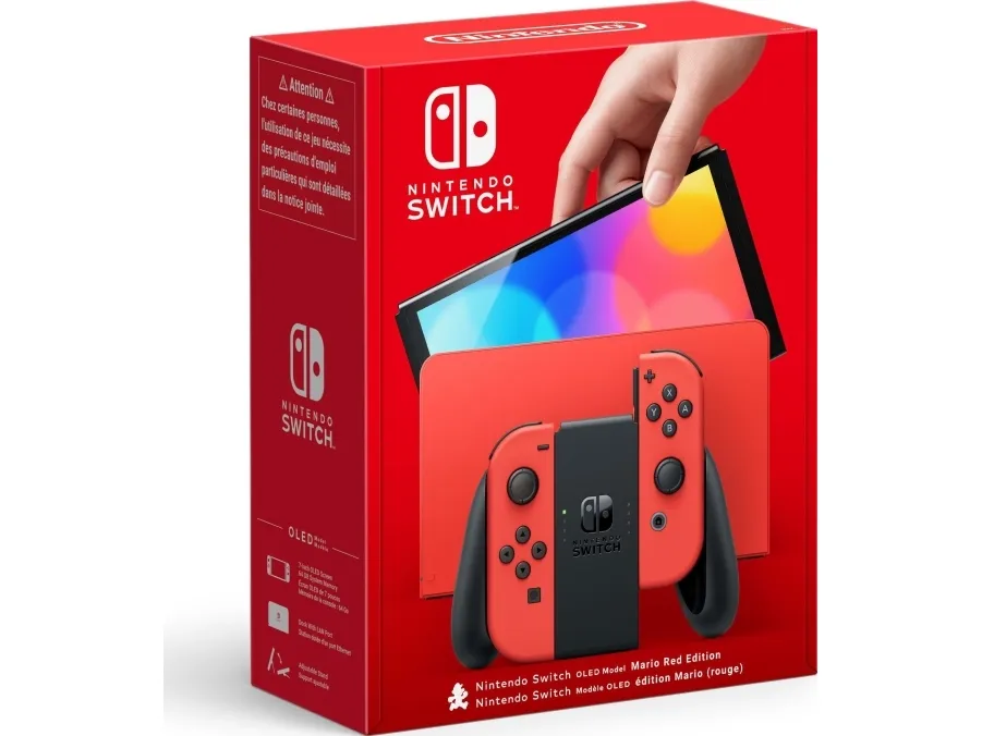 Nintendo Switch OLED - Mario Red Edition - Spilkonsol - Full HD - Mario Red