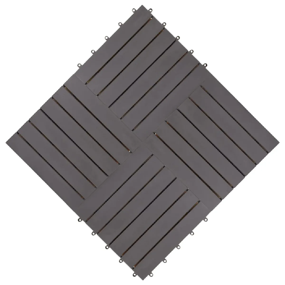 vidaXL Carreaux de terrasse 30 pcs - Délavage gris