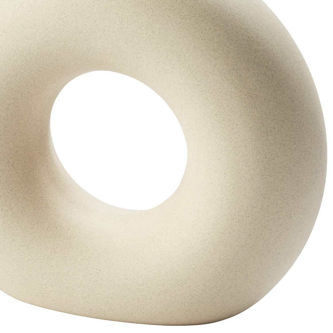 My Home Design-Vase in runder Form cremeweiss