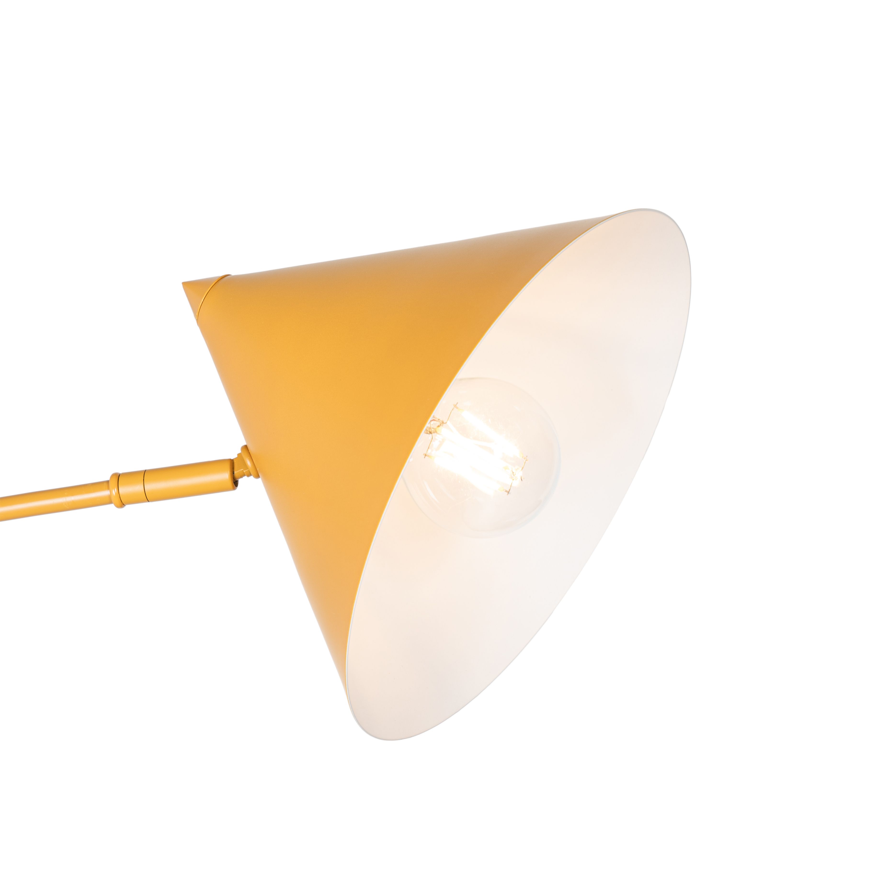 Design wandlamp geel verstelbaar - Triangolo