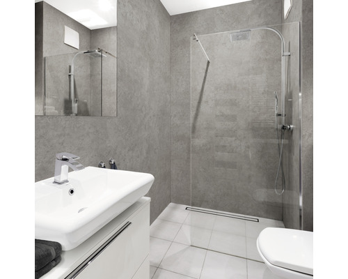 Kunststof paneel G x Wand+ Grijs Beton 2600 x 600 x 5 mm