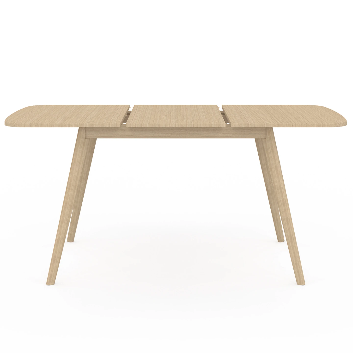 Table à manger extensible rectangle NOOR 4-8 personnes effet bois 120-160 cm