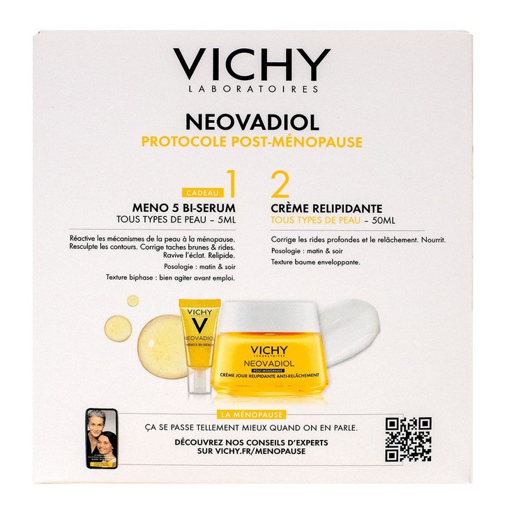 Neovadiol crème jour relipidante 50ml + Meno-5 bi-sérum offert
