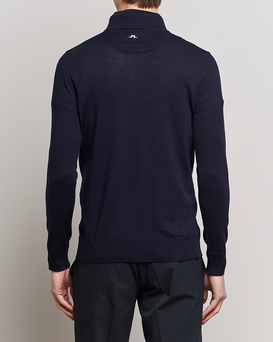 J.Lindeberg Kian Tour Merino Half Zip Navy