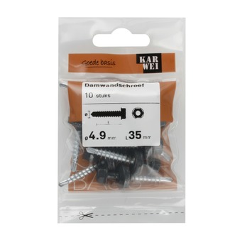 KARWEI damwandschroef 4,9x35 mm (10 stuks)
