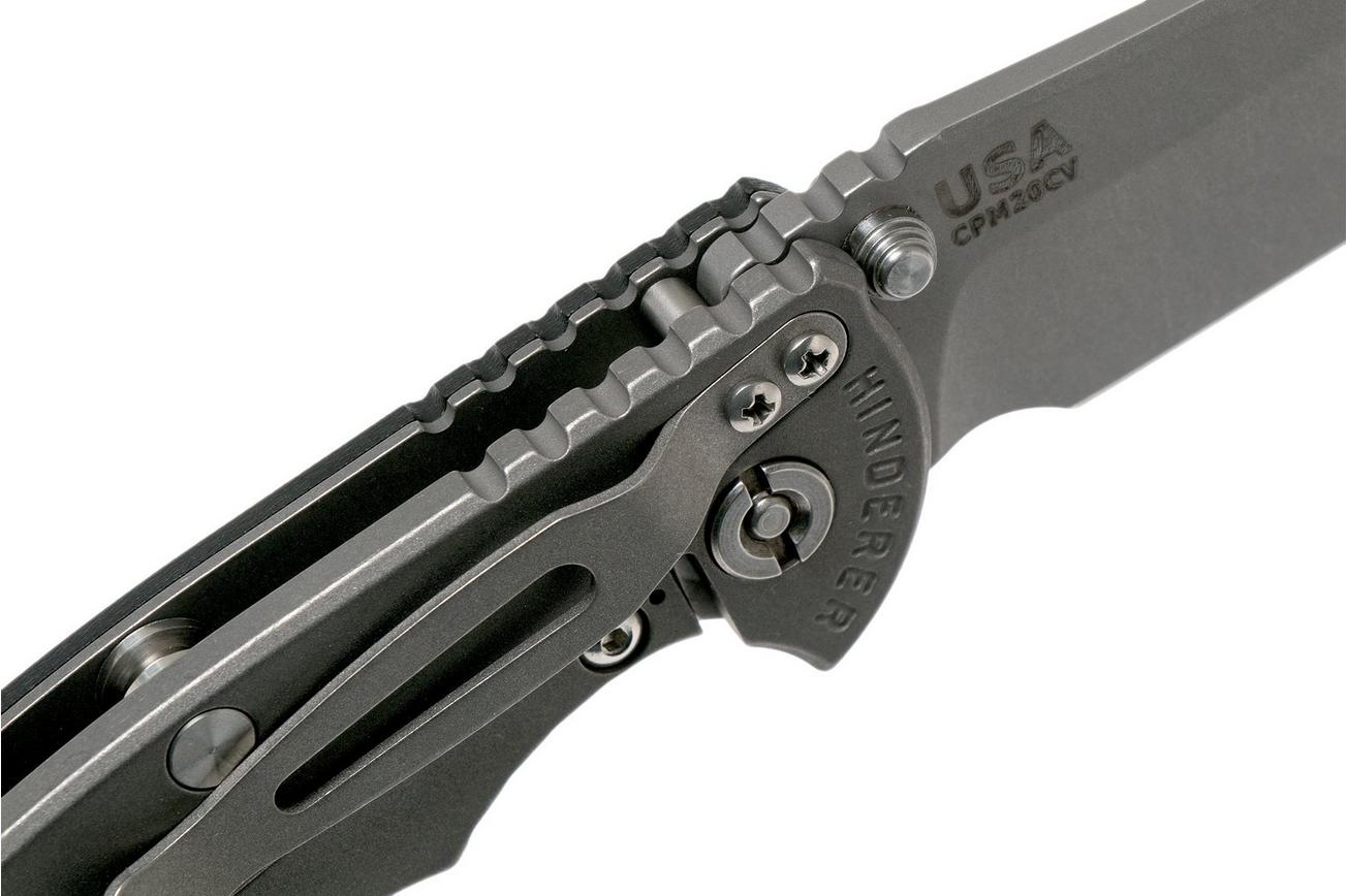 Rick Hinderer XM18 3,5” Non-Flipper Spearpoint Working Finish, Black G10
