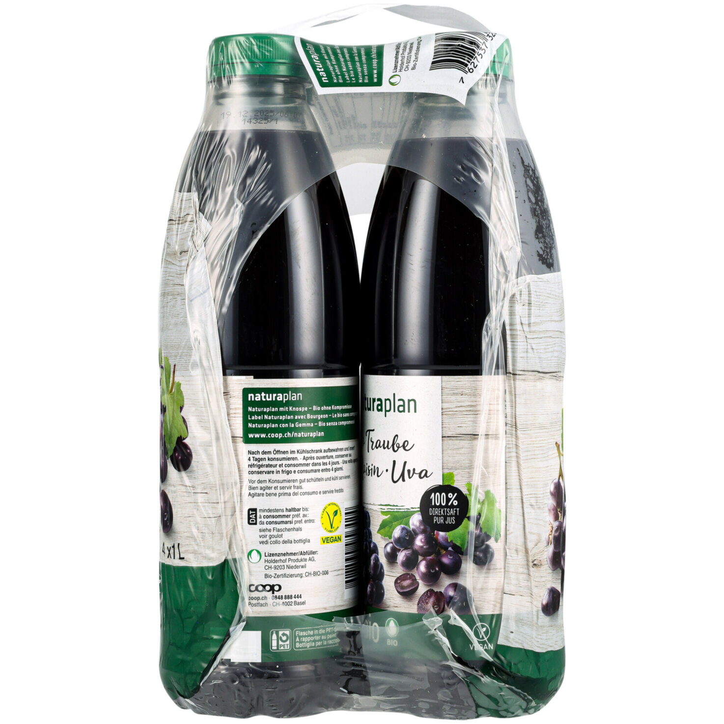 Naturaplan Bio Traubensaft 4x1l