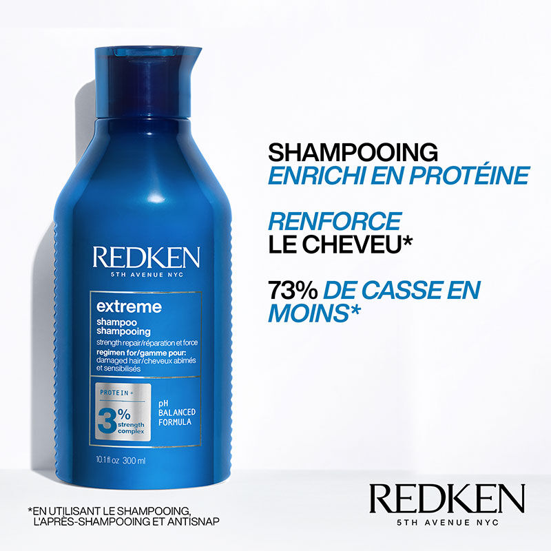 Shampooing fortifiant Extreme pour cheveux abîmés 300ml