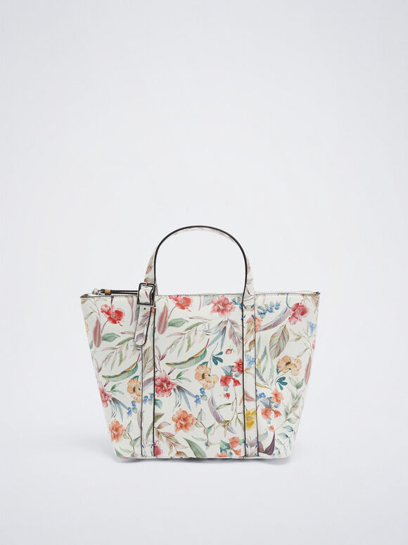 Estampado Floral Shopper - Coral