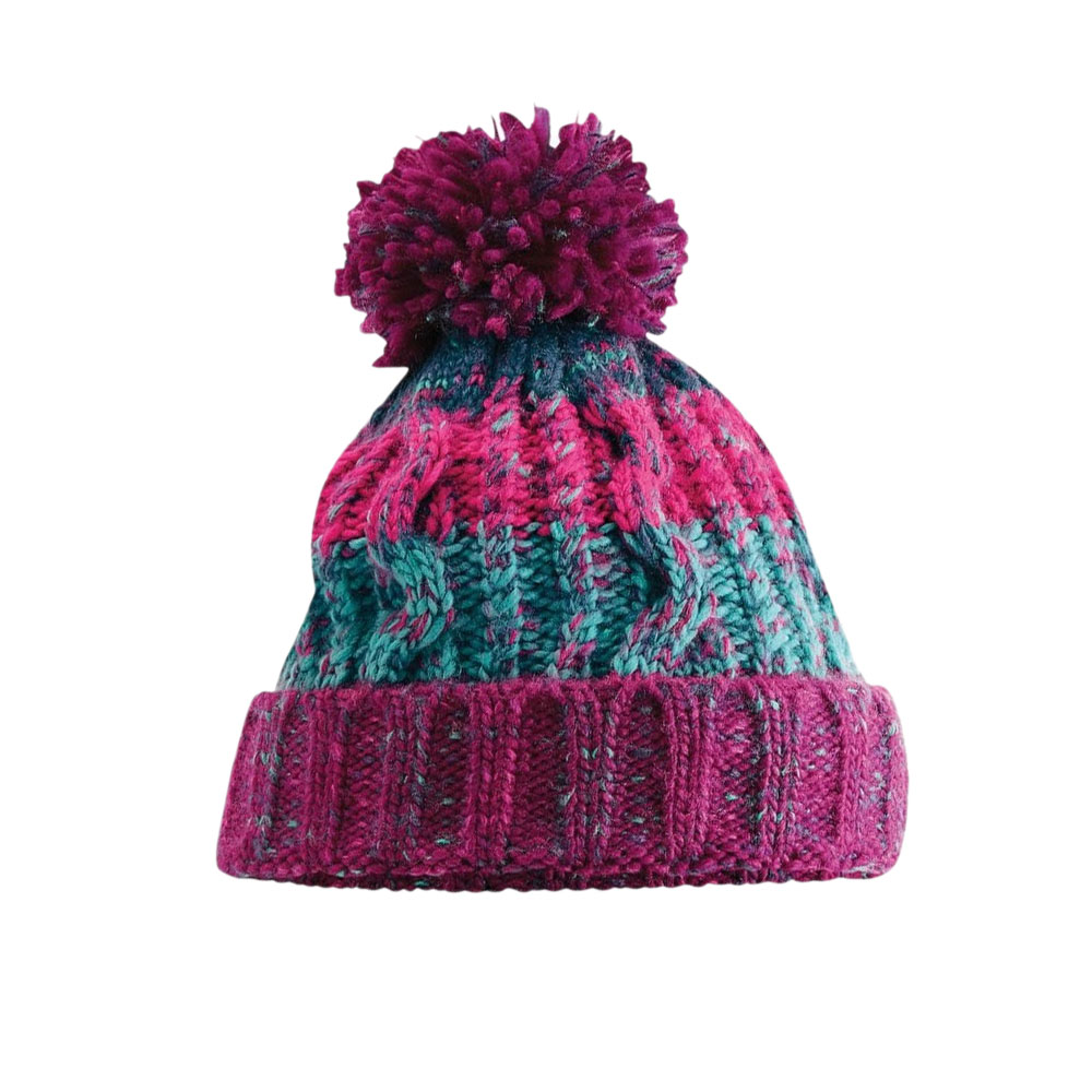 Chapéu infantil Beechfield Corkscrew com pompom