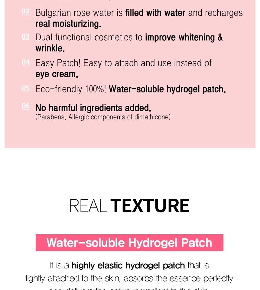 heimish - Bulgaarse rozenwater hydrogel ooglap