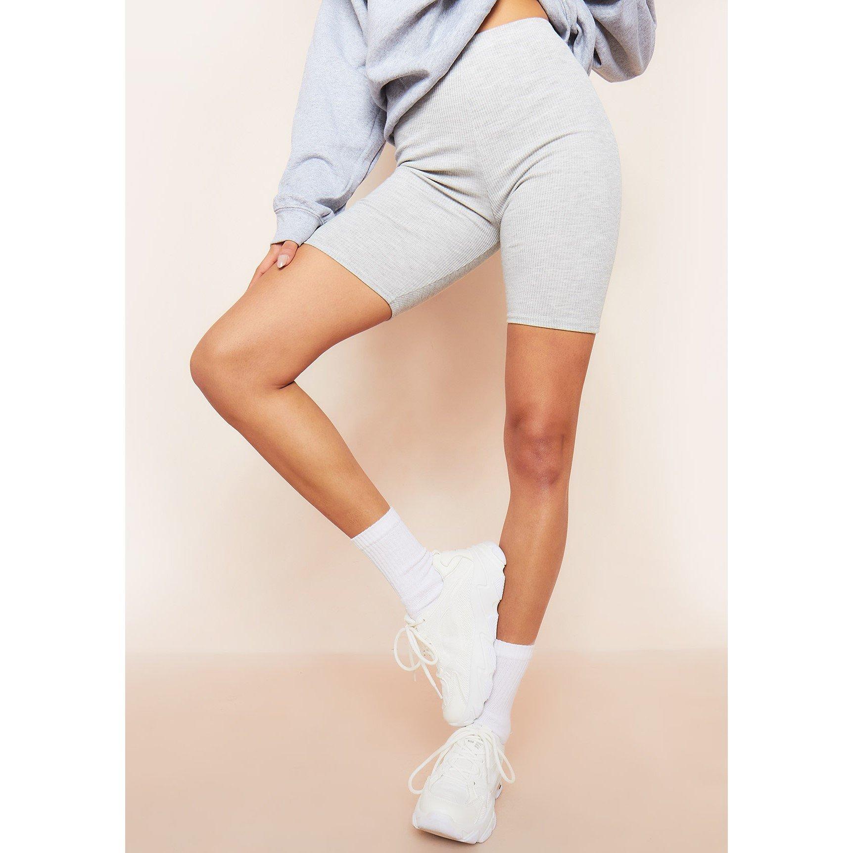 Missy Empire Ribbed Knit Cycle Shorts