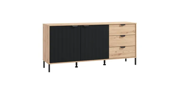 TV-Möbel Vandea, Dekor Eiche Artisan, 157 cm