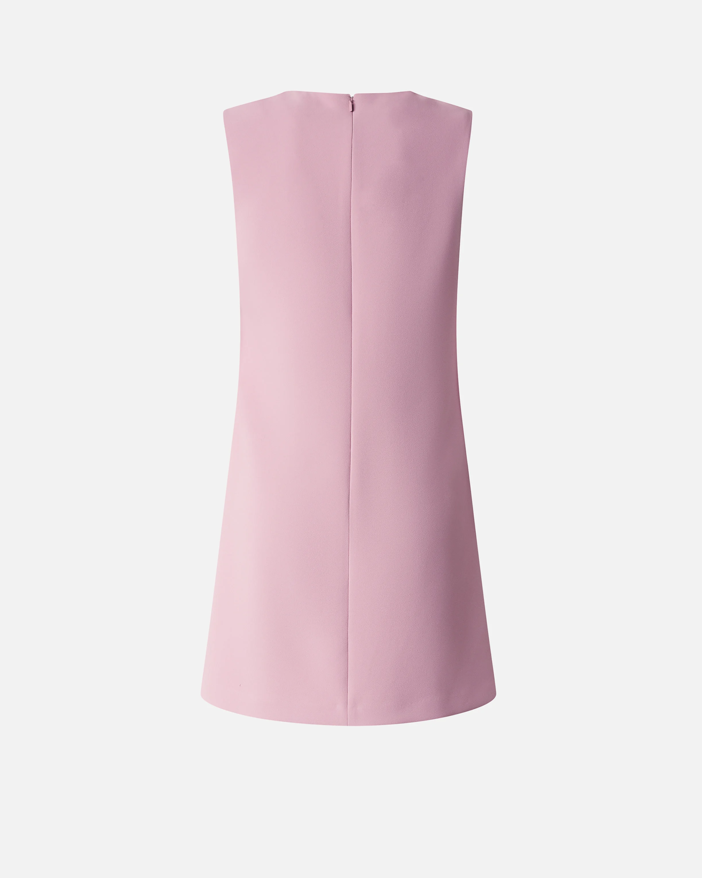 Robe courte avec fermeture zippée asymétrique | Rose