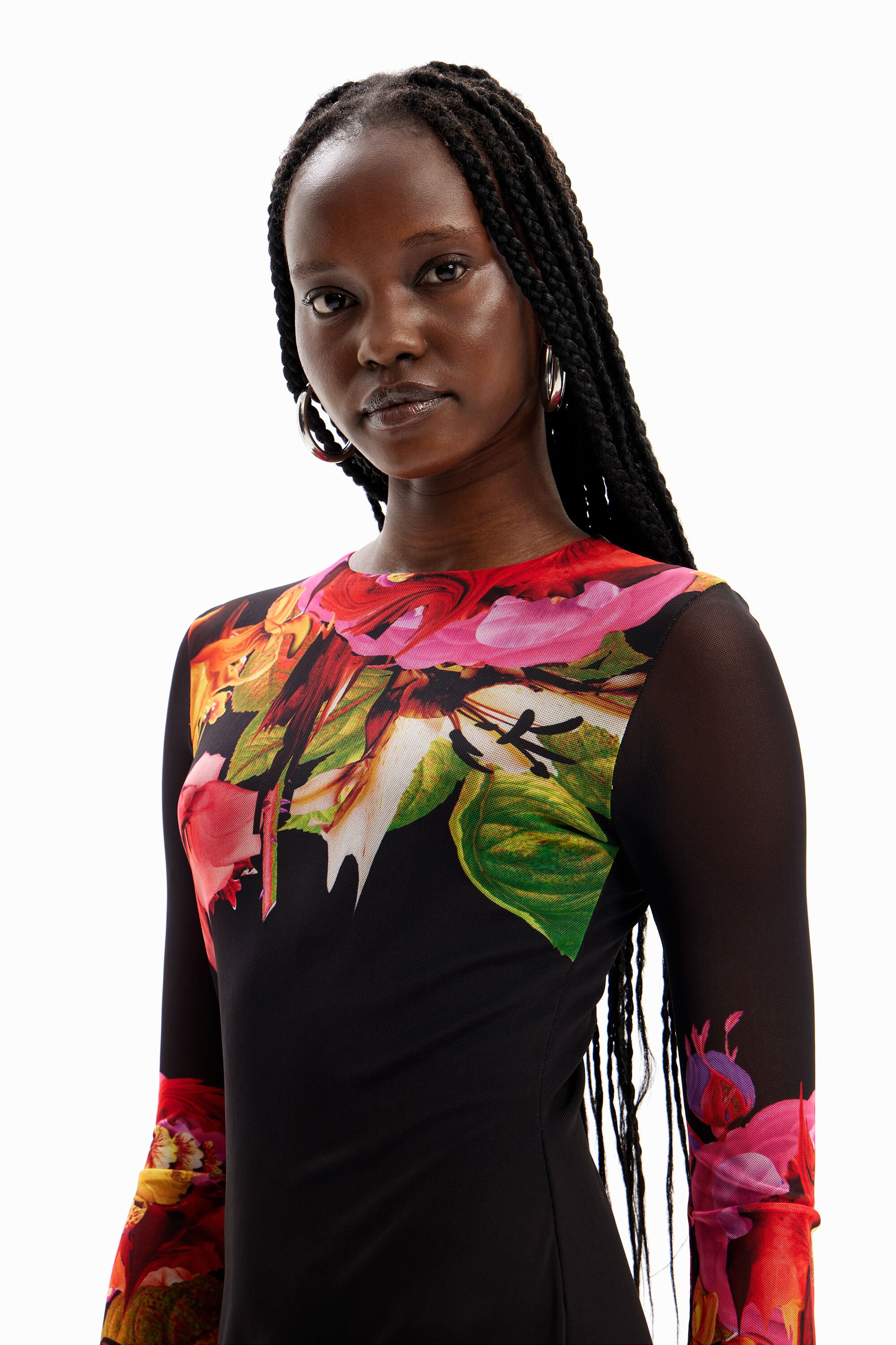 Vestido tul flores M. Christian Lacroix