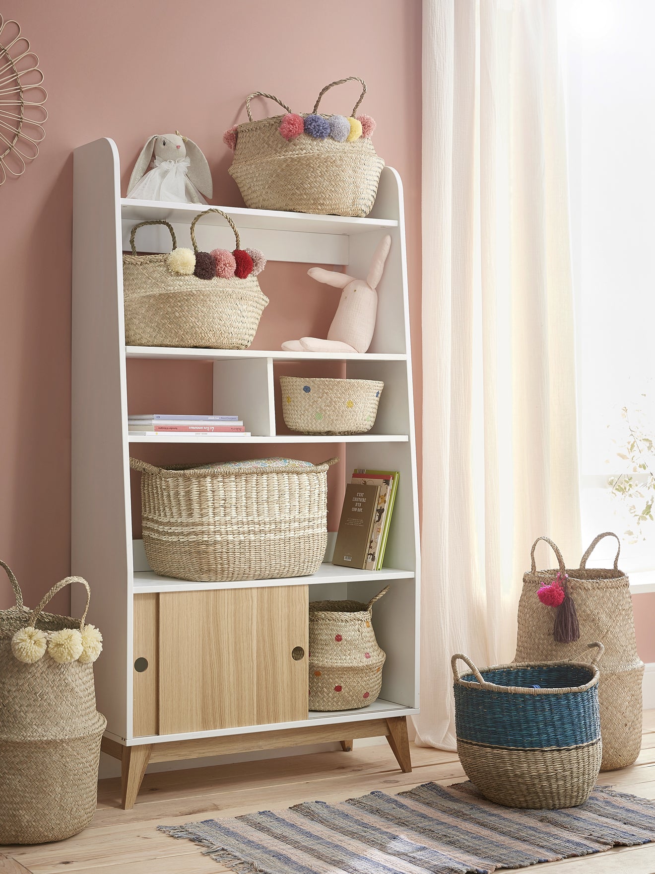 Rideau nouettes gaze de coton