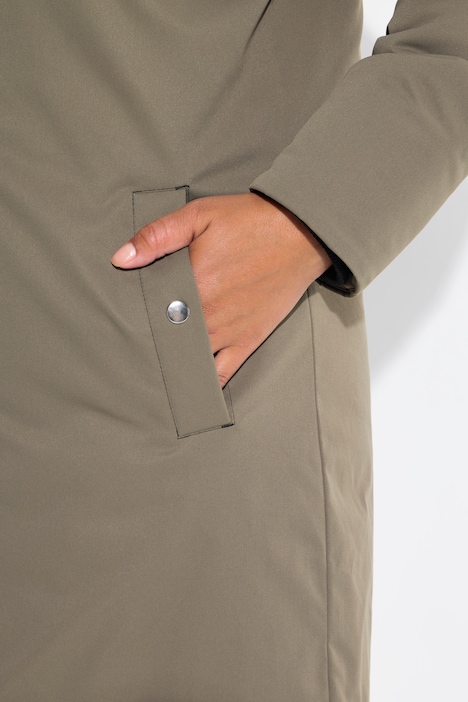 Parka, oversized, Kapuze, Sternen-Futter