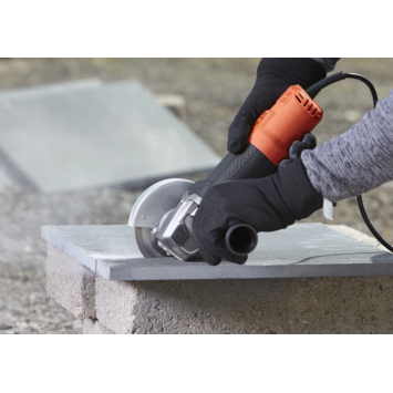Black+Decker haakse slijper 125 mm BEG220A1-QS + diamantschijf