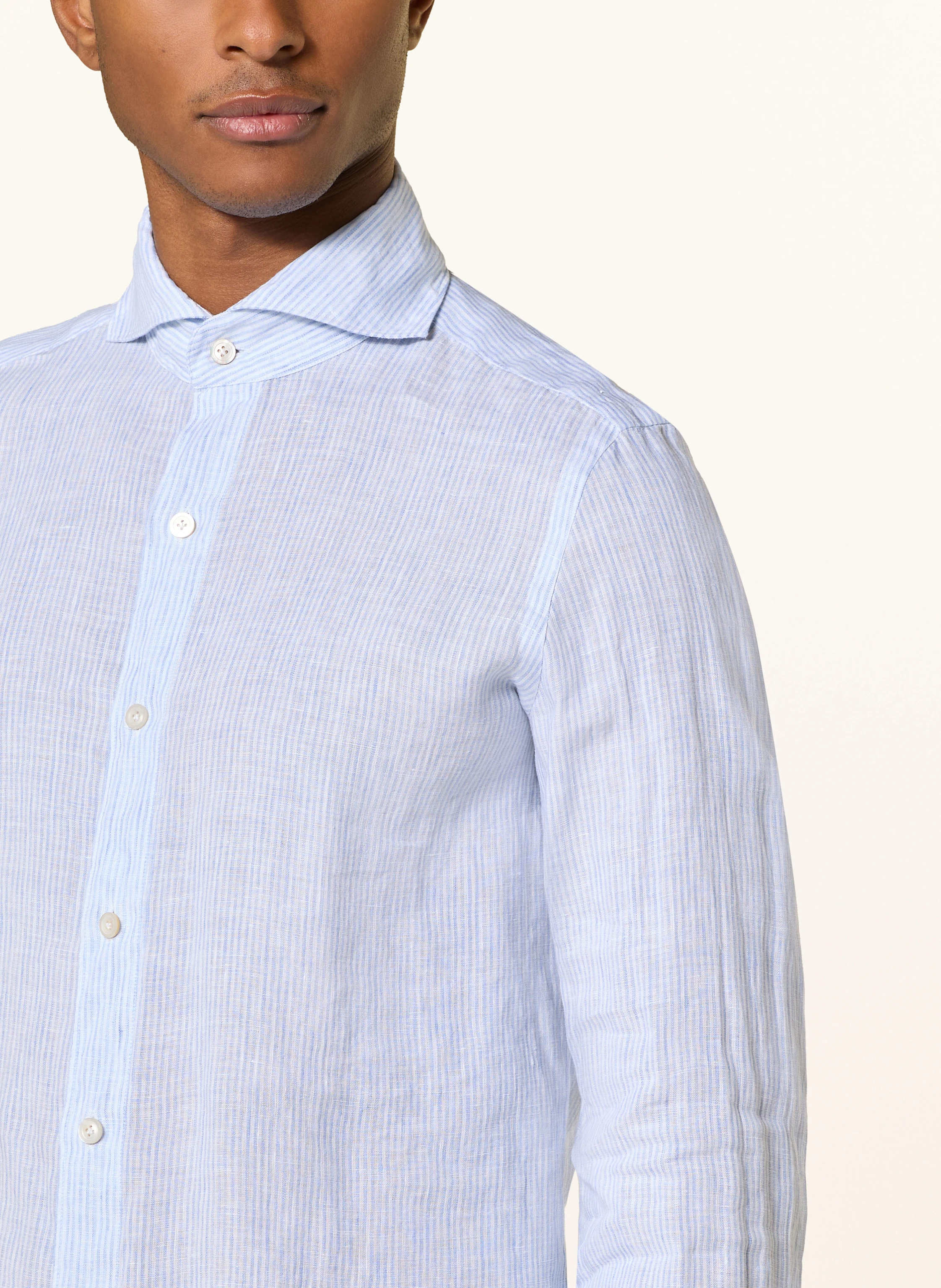 FINAMORE 1925 Leinenhemd Slim Fit