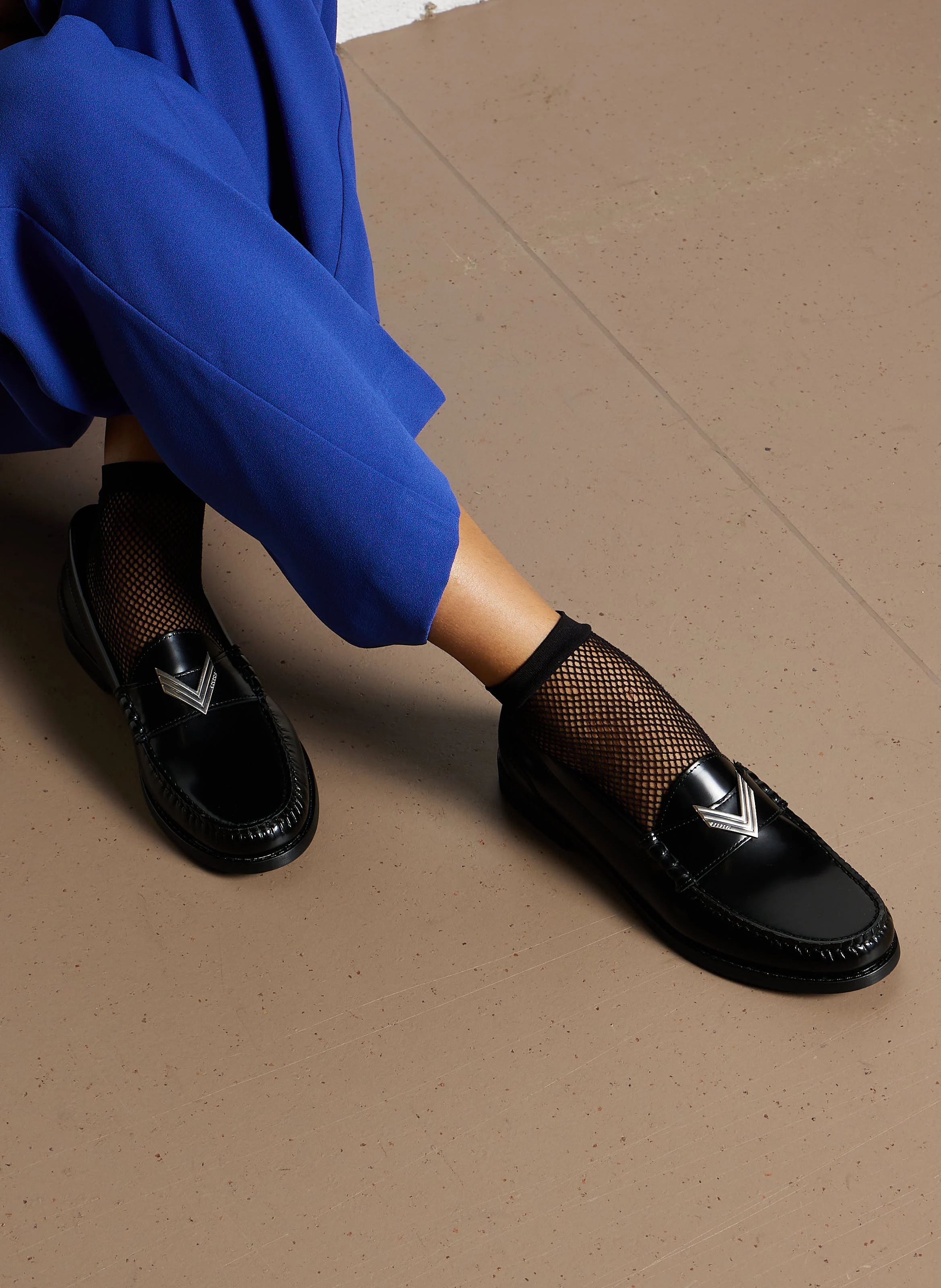 Mocassins vernis en cuir| Noir