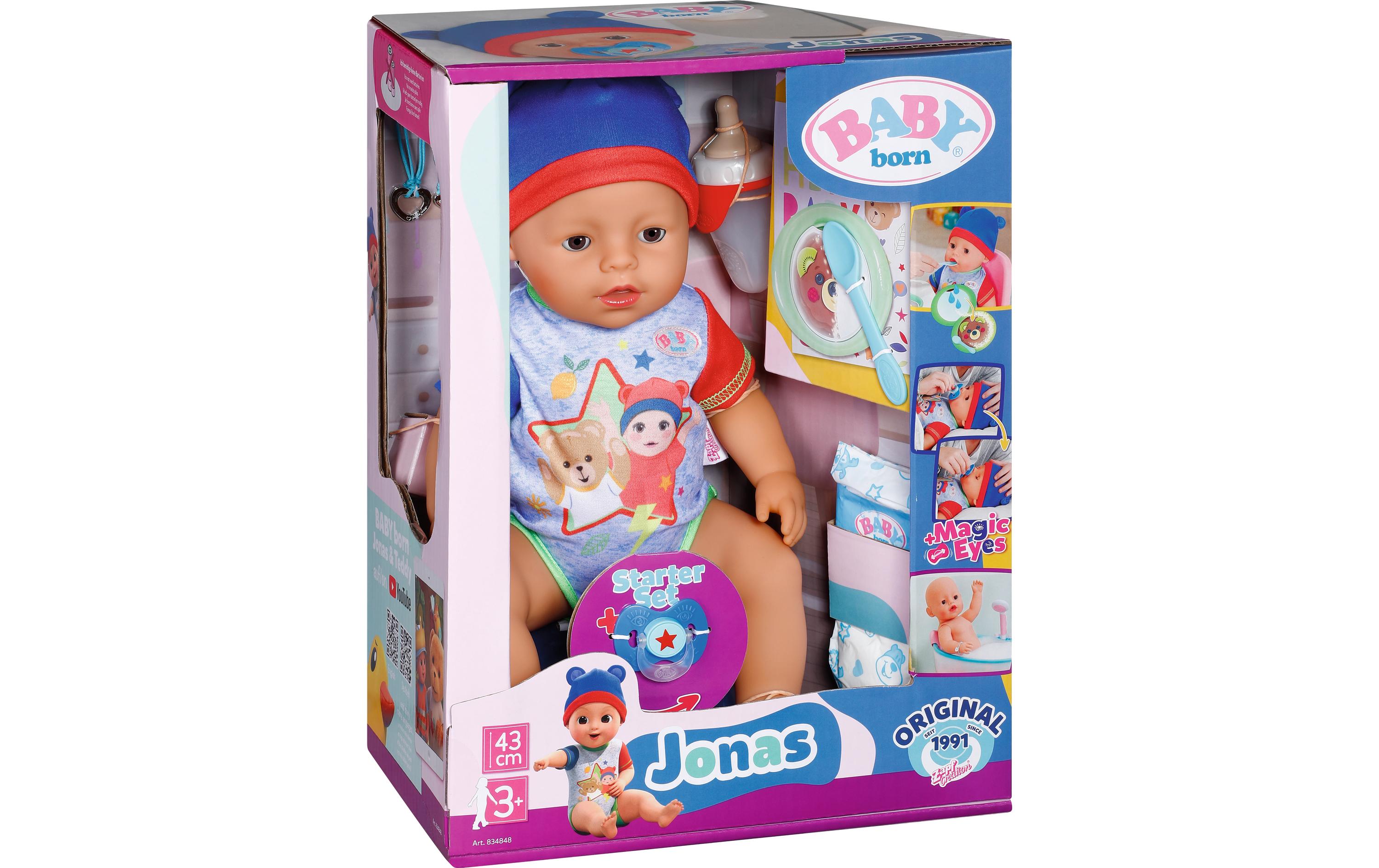 Puppe Jonas 43 cmBabypuppe inklusive Outfit und Zubehör