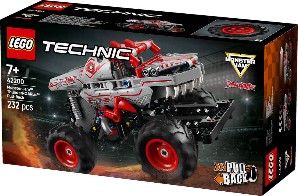 Gave monster truckMonster Jam™ ThunderROARus™ pull-back speelgoedtruck 42200