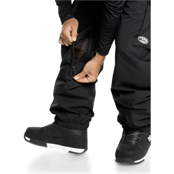 Pantalon snowboard QUIKSILVER SNOW DOWN CARGO TRUE BLACK