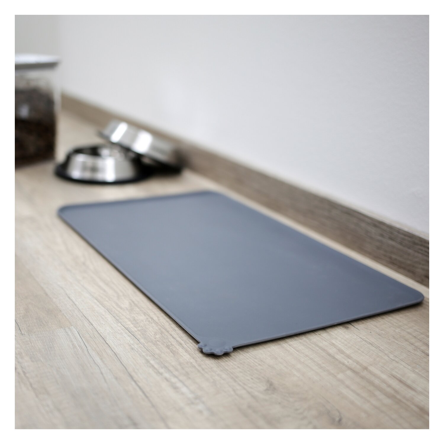 KERBL Napfunterlage  - grau - ca. 47cm x 29cm