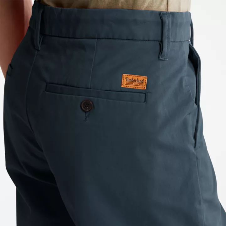 Short chino stretch Squam Lake pour homme en bleu foncé