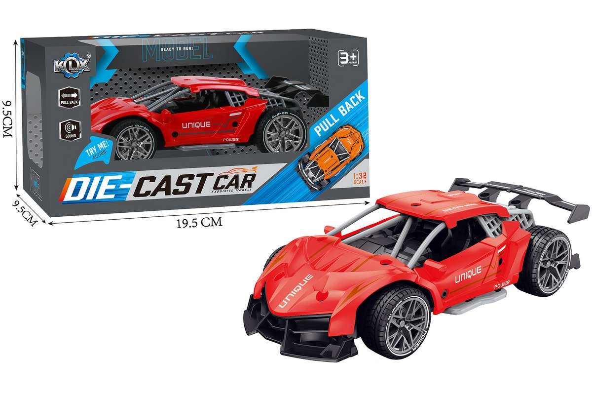 KLX Toys - Pull Back w. Sound - Red (534671)