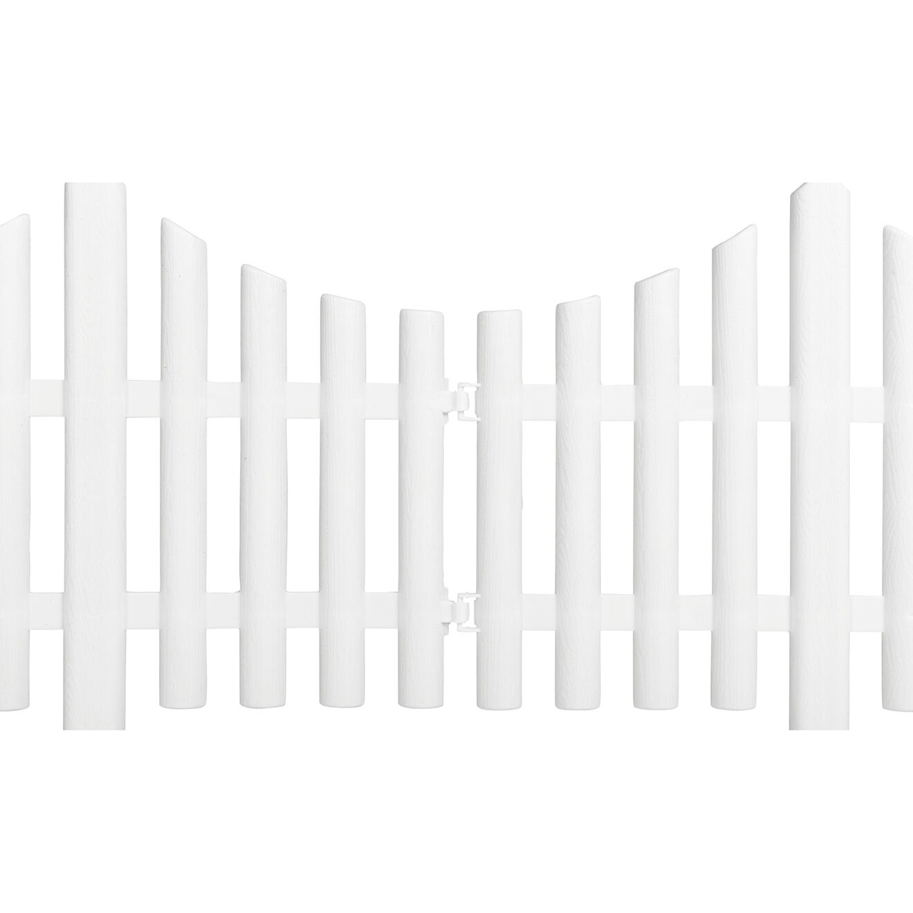 Pratik Garden 10 bordurettes plastiques souples  blanches - 60x32.5cm
