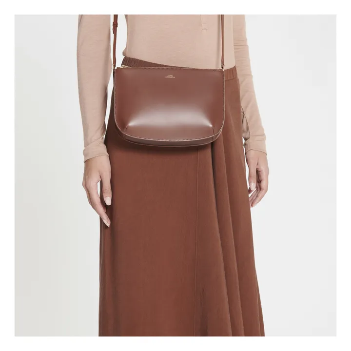 A.P.C. Sac Sarah Cuir Lisse | Noisette