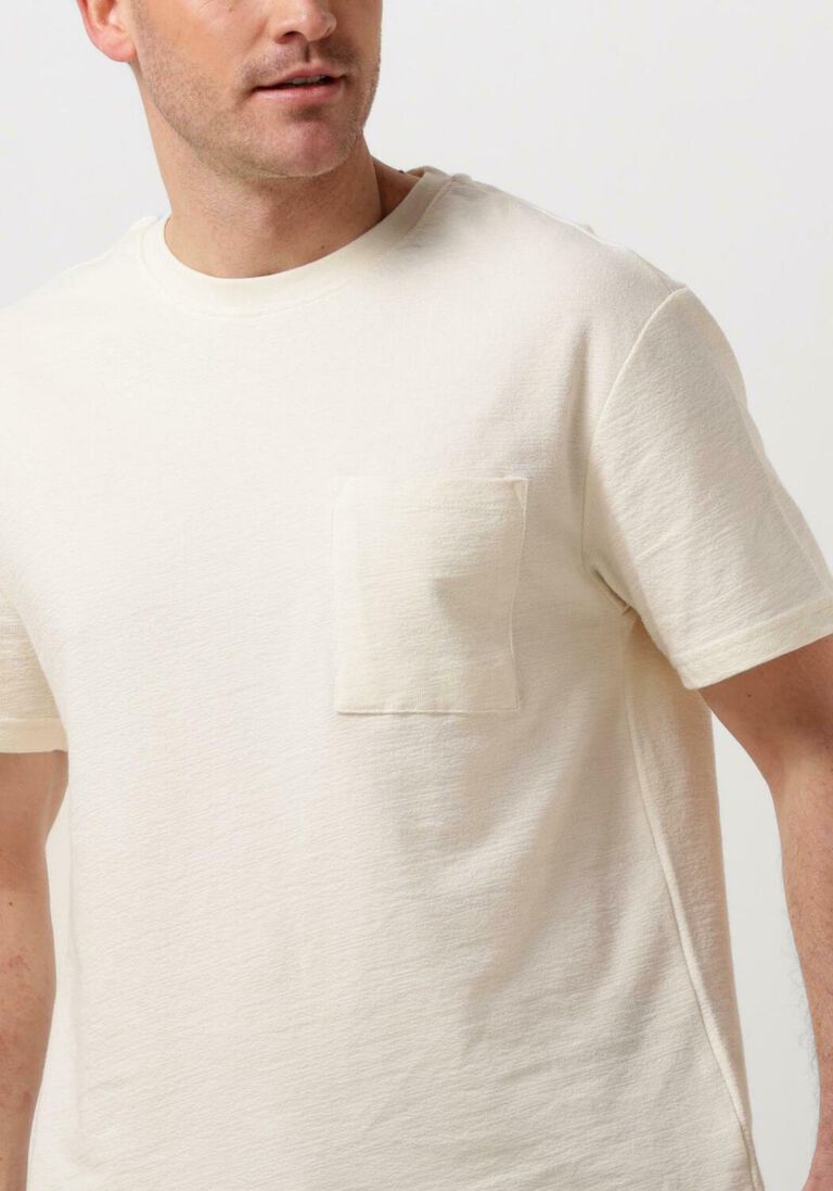 ANERKJENDT gebroken wit anerkjendt t-shirt akkikki s/s structure pocket tee