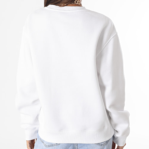 Sweat Crewneck Femme Corp Logo 9791 Blanc