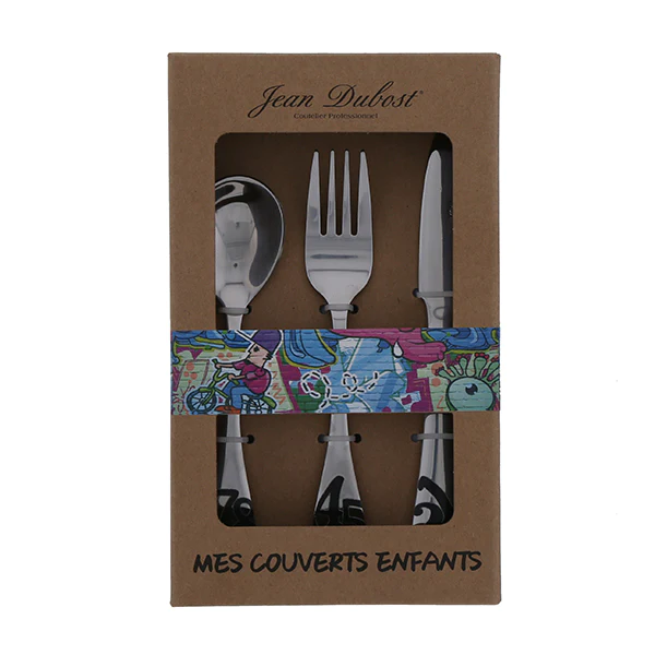 Coffret de 3 couverts enfants Tag Jean Dubost