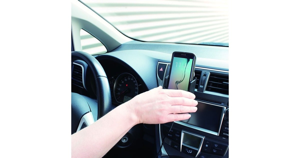 ACT ConnectivityAutomatische smartphone autohouder met draadloze snellaadfunctie  (Zwart)