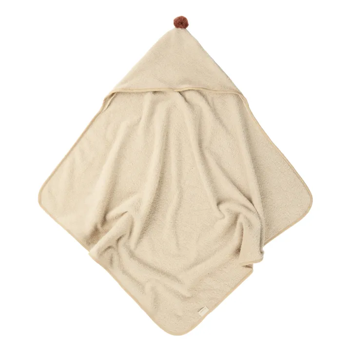 Nobodinoz Cape de bain So Cute en coton bio | Sable